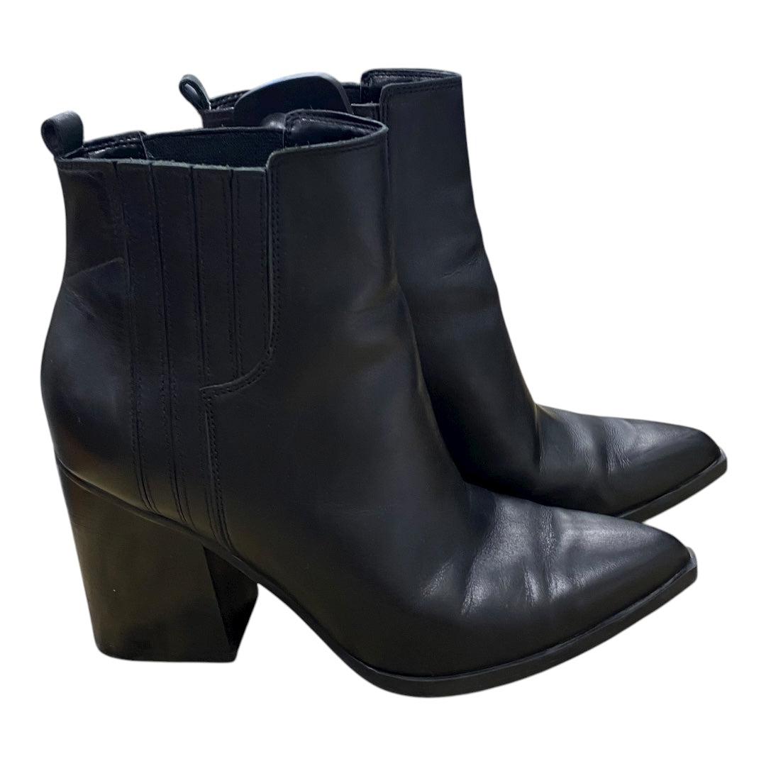 Boots Ankle Heels By Marc Fisher In Black, Size:9