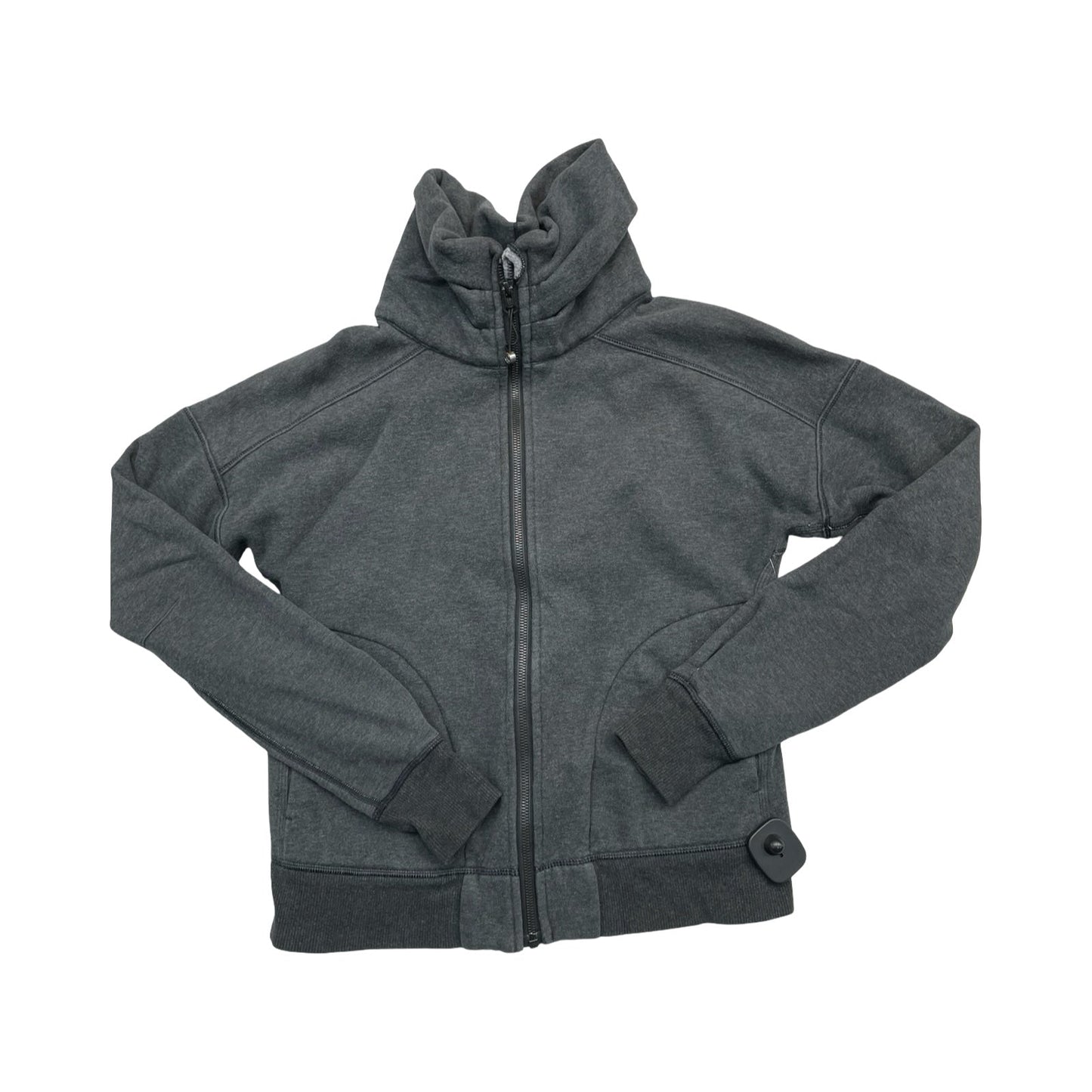 Athletic Sweatshirt Collar By Lululemon In Grey, Size:6