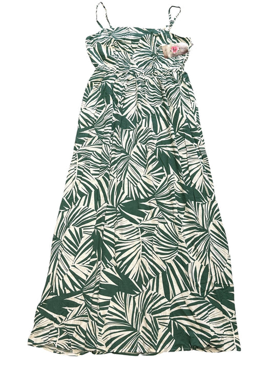Dress Casual Maxi By Lily Rose In Green & White, Size:Xl