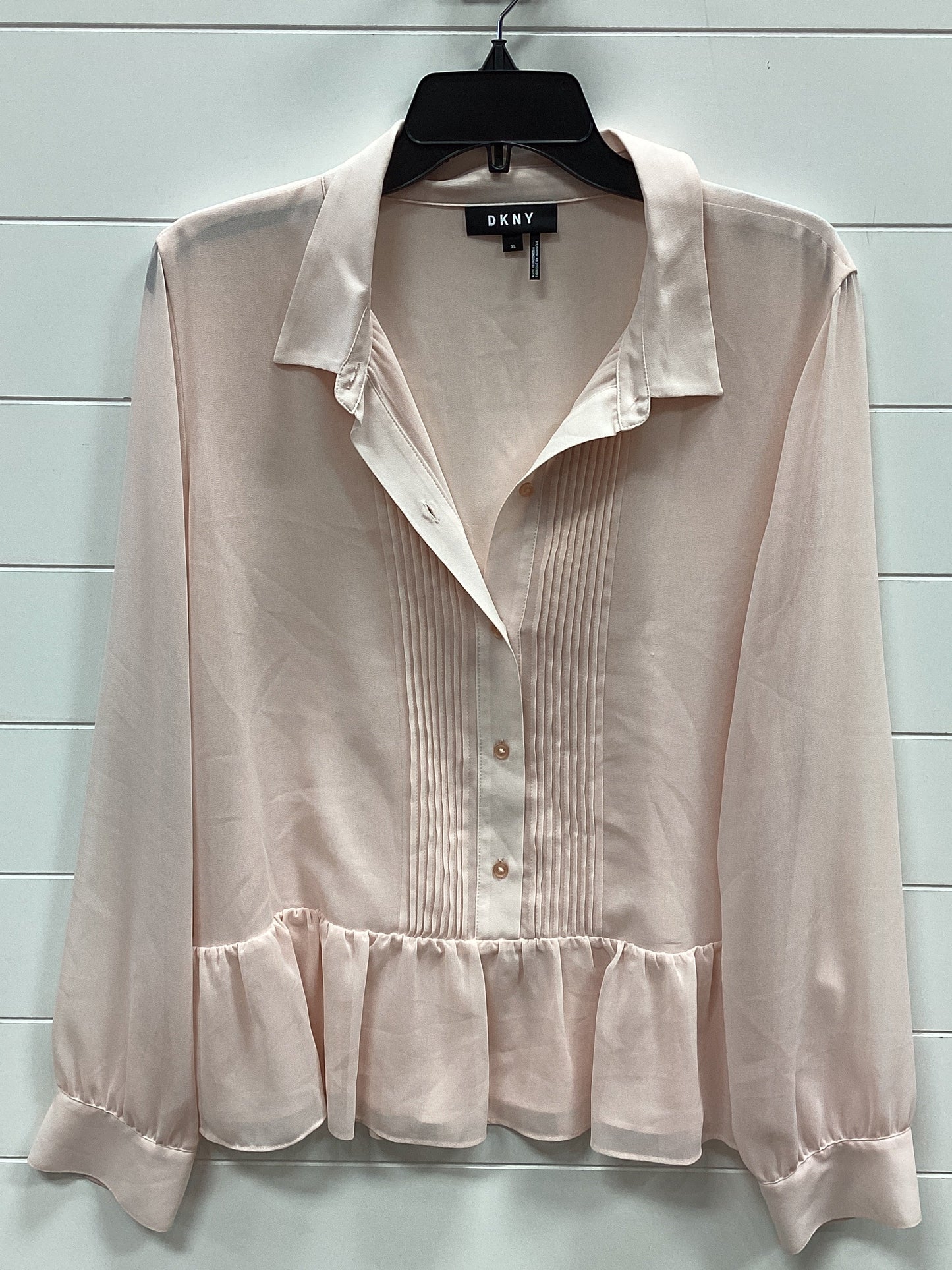 Top Ls By Dkny In Pink, Size:Xl