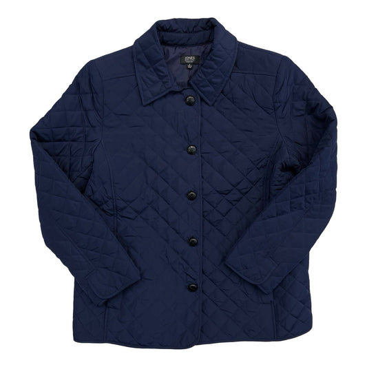 Jacket Puffer & Quilted By Jones New York In Navy, Size:L