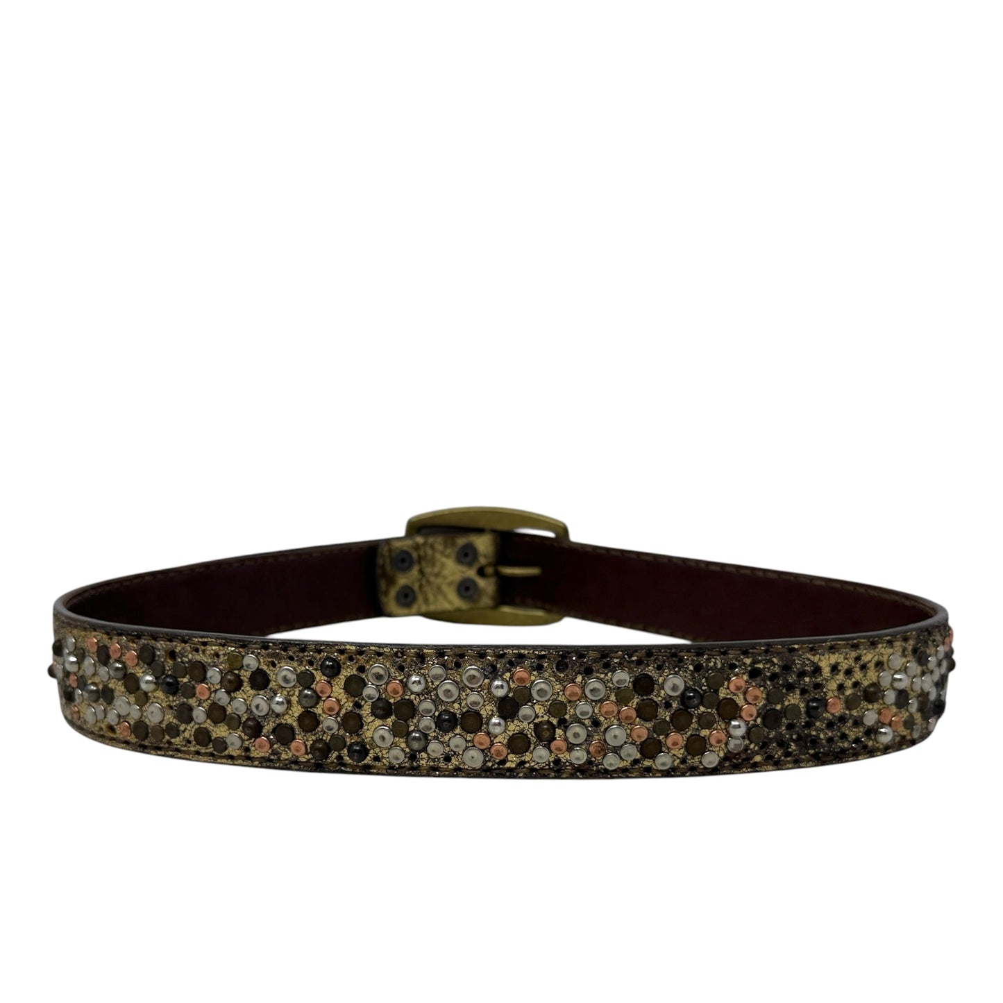 Deborah Embellished Leather Belt Designer By Frye, Size: Large