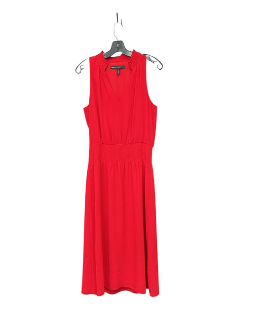 Dress Casual Midi By White House Black Market In Red, Size:S