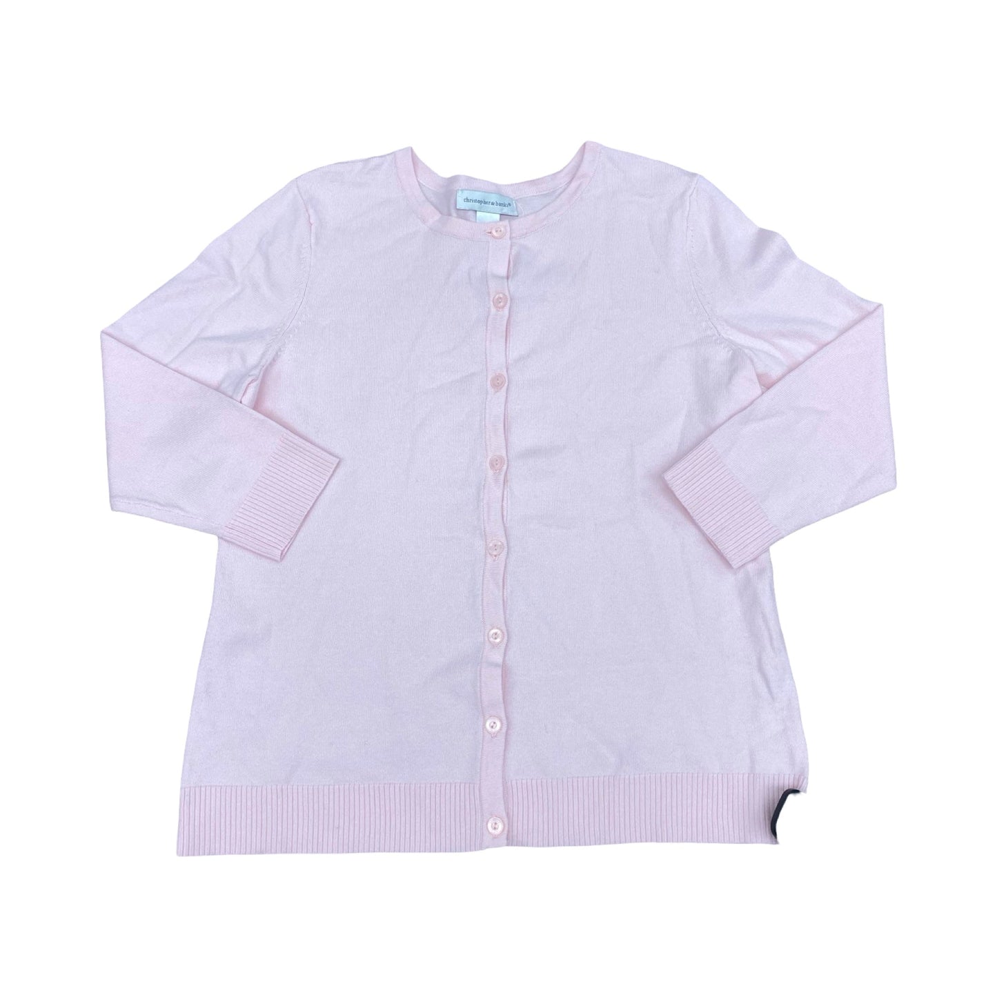 Sweater Cardigan By Christopher And Banks In Pink, Size:M