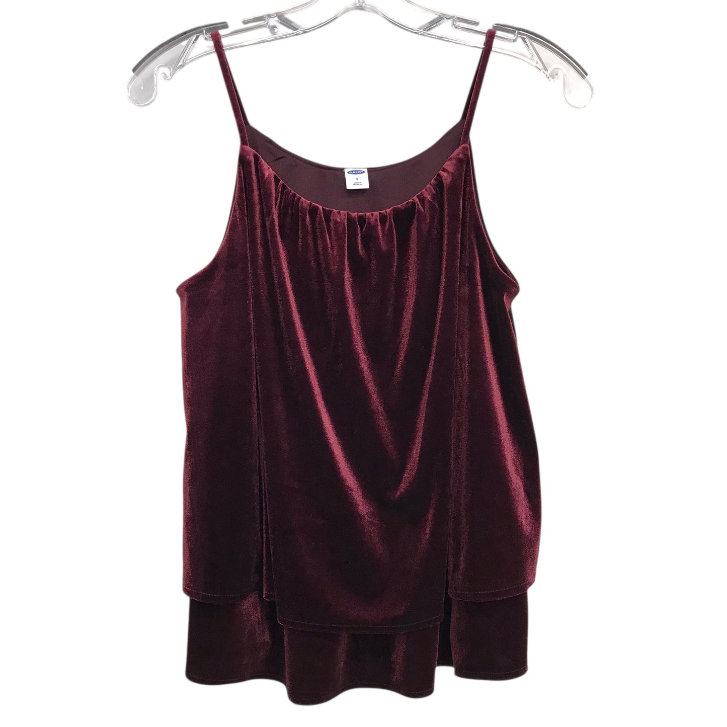 Top Sleeveless By Old Navy In Maroon, Size:S
