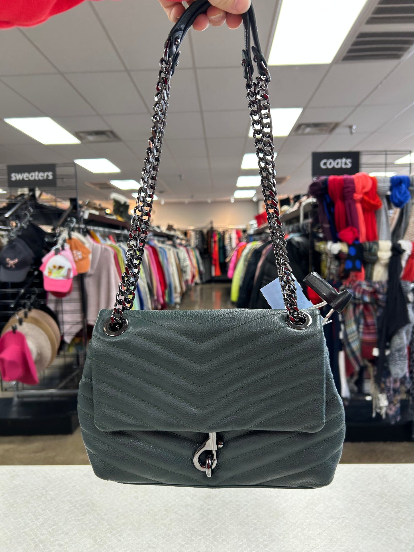 Crossbody Designer By Rebecca Minkoff In Green, Size:Small