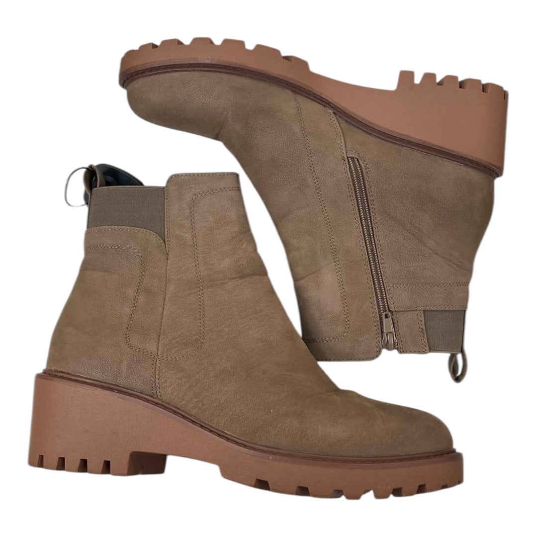 Boots Ankle Heels By Bamboo In Brown, Size:10