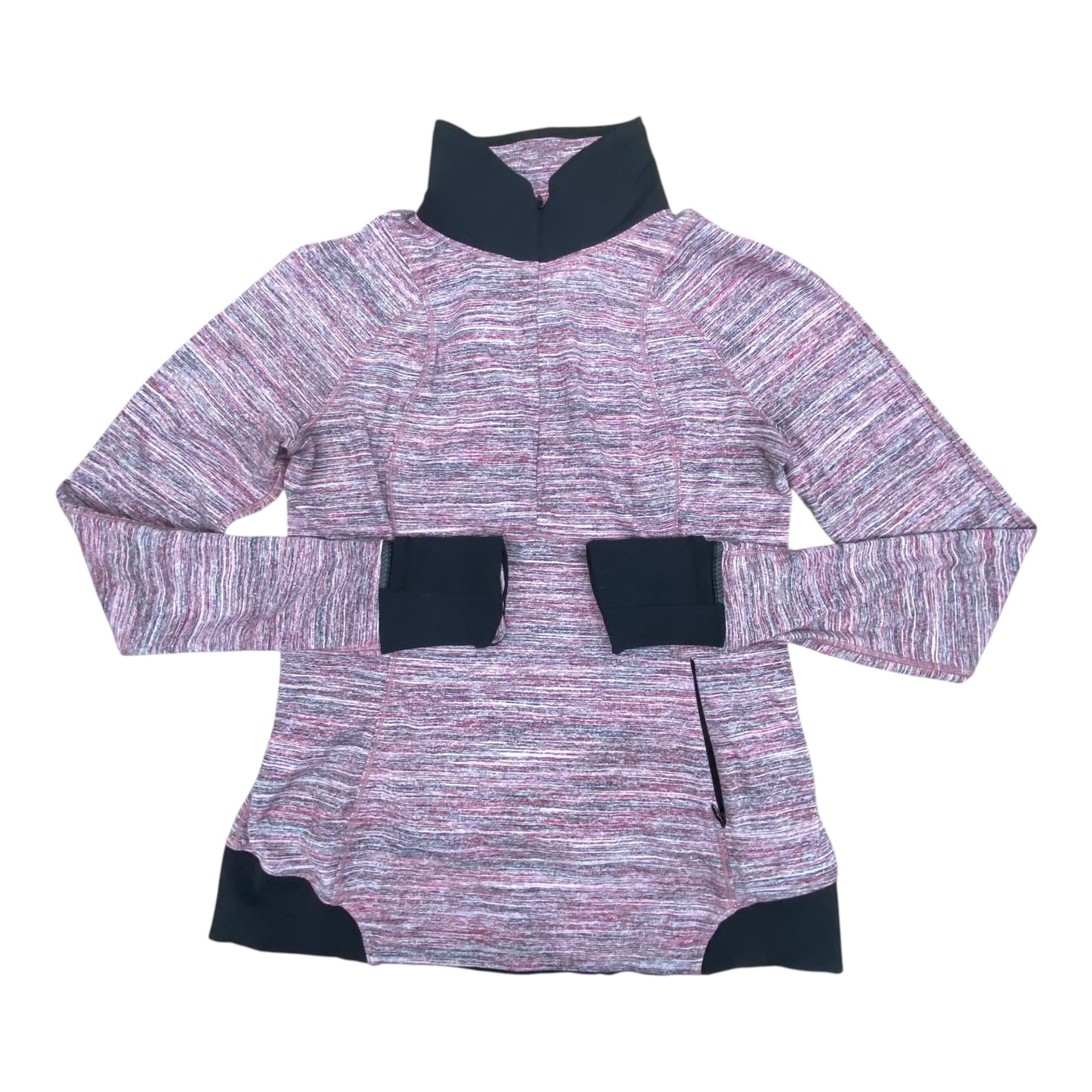 Athletic Top Ls Collar By Lululemon In Multi, Size:10