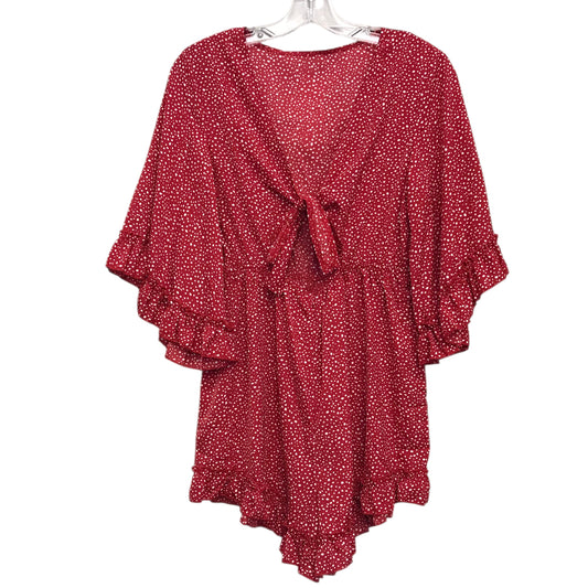 Romper By Shein In Red, Size:M