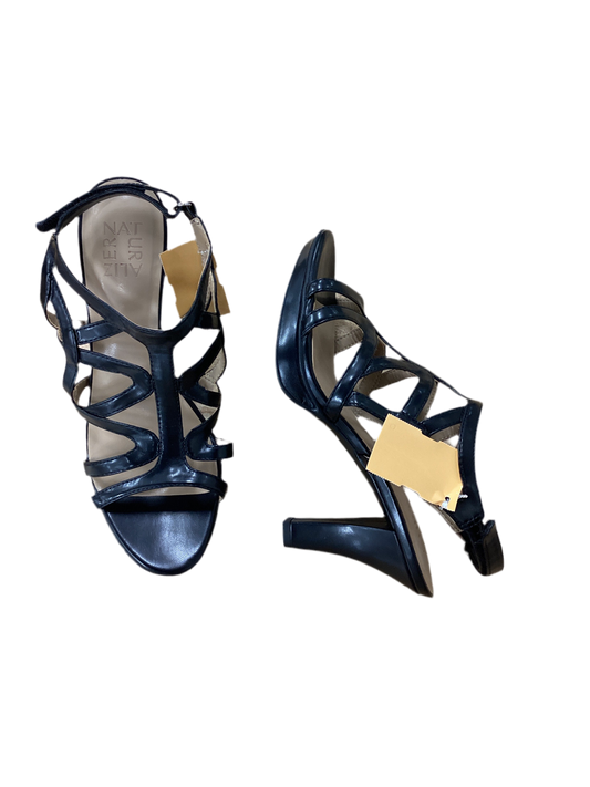 Sandals Heels Kitten By Naturalizer In Black, Size:8.5