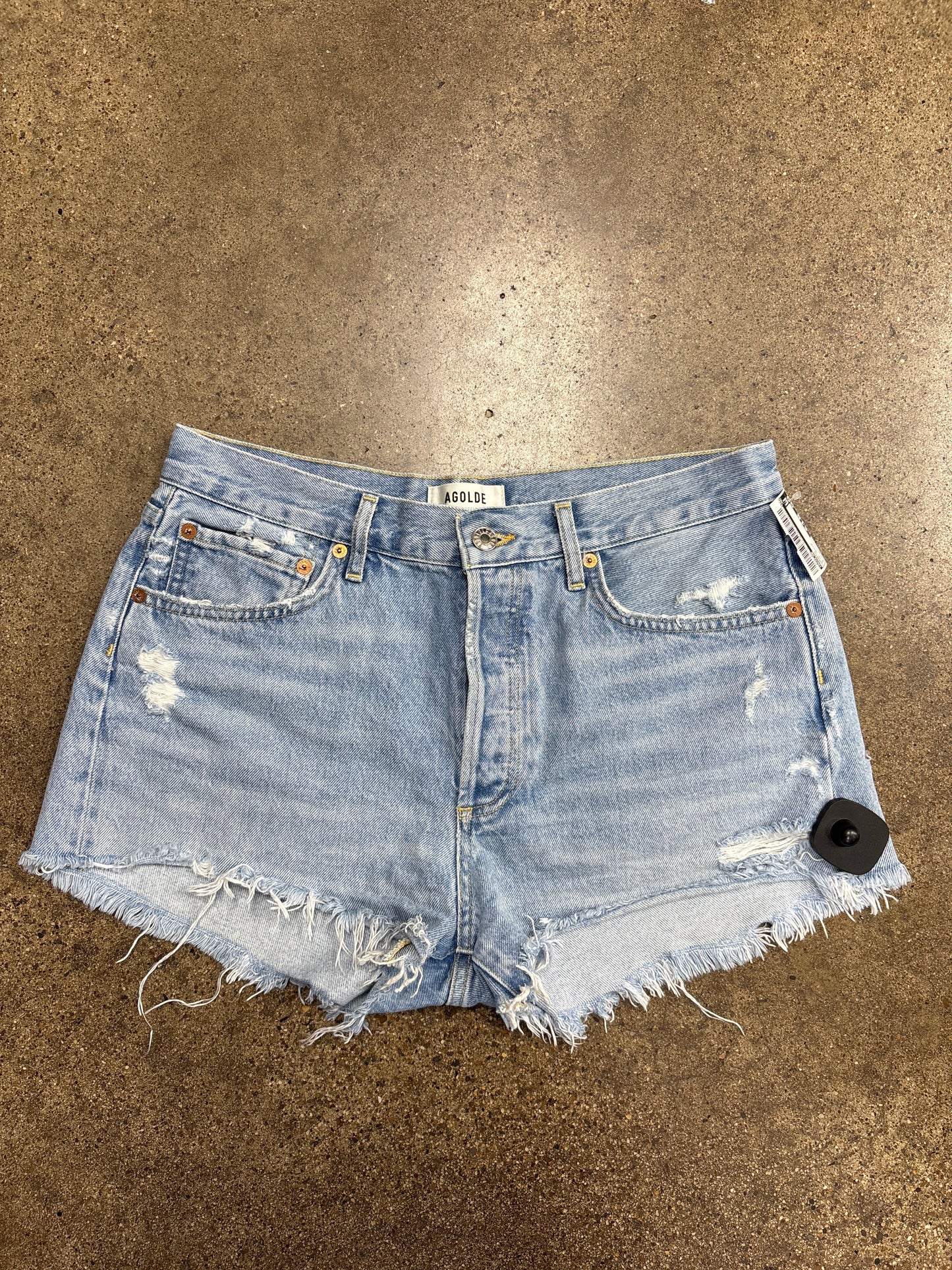 Shorts By Agolde In Blue Denim, Size:6