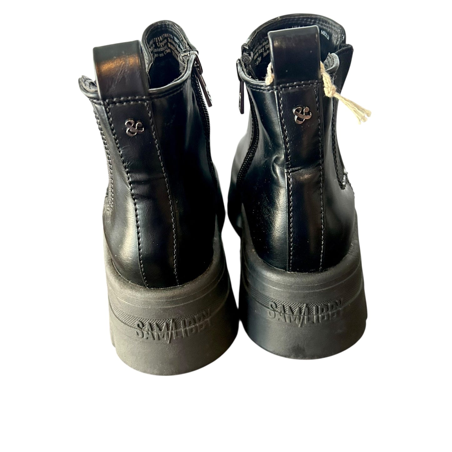 Boots Ankle Heels By Sam And Libby In Black, Size: 7