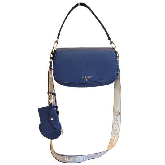Handbag By Anne Klein In Navy, Size:Large