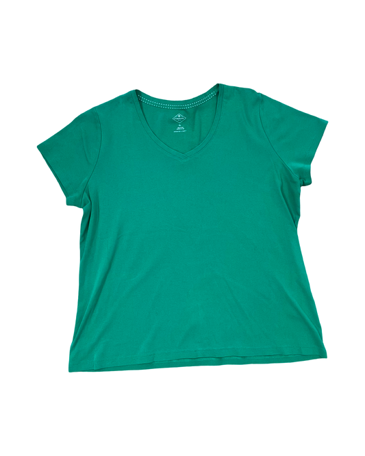 Top Ss Basic By St Johns Bay In Green, Size:Xl
