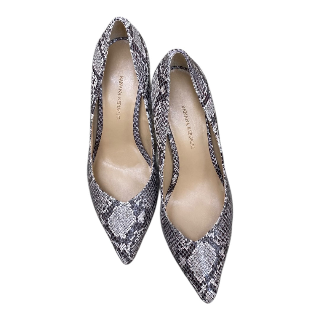Shoes Heels Stiletto By Banana Republic In Snakeskin Print, Size:7