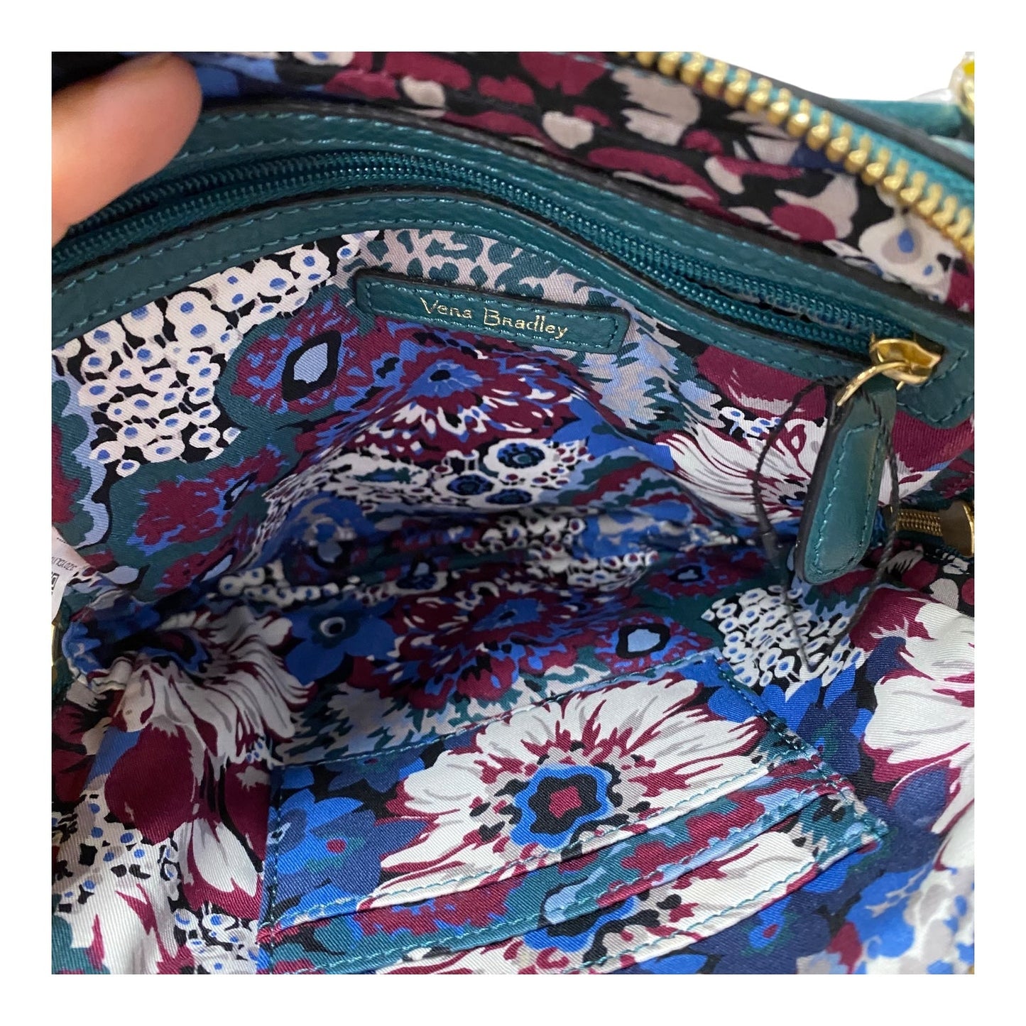 Crossbody By Vera Bradley In Teal, Size:Medium