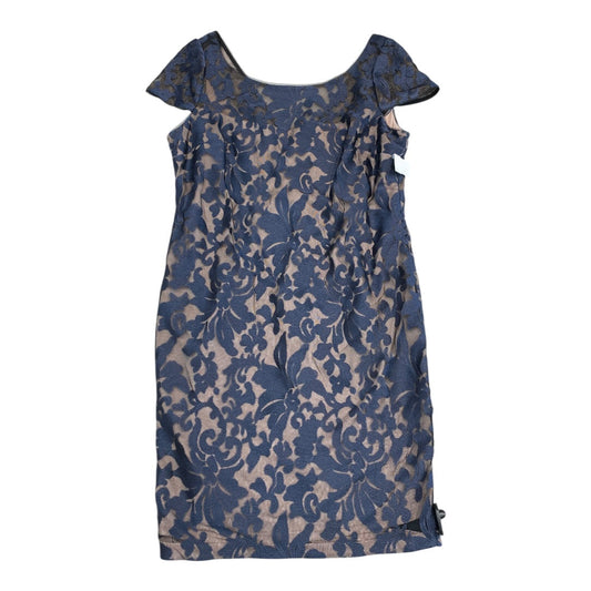 Dress Party Midi By Calvin Klein In Blue, Size:16