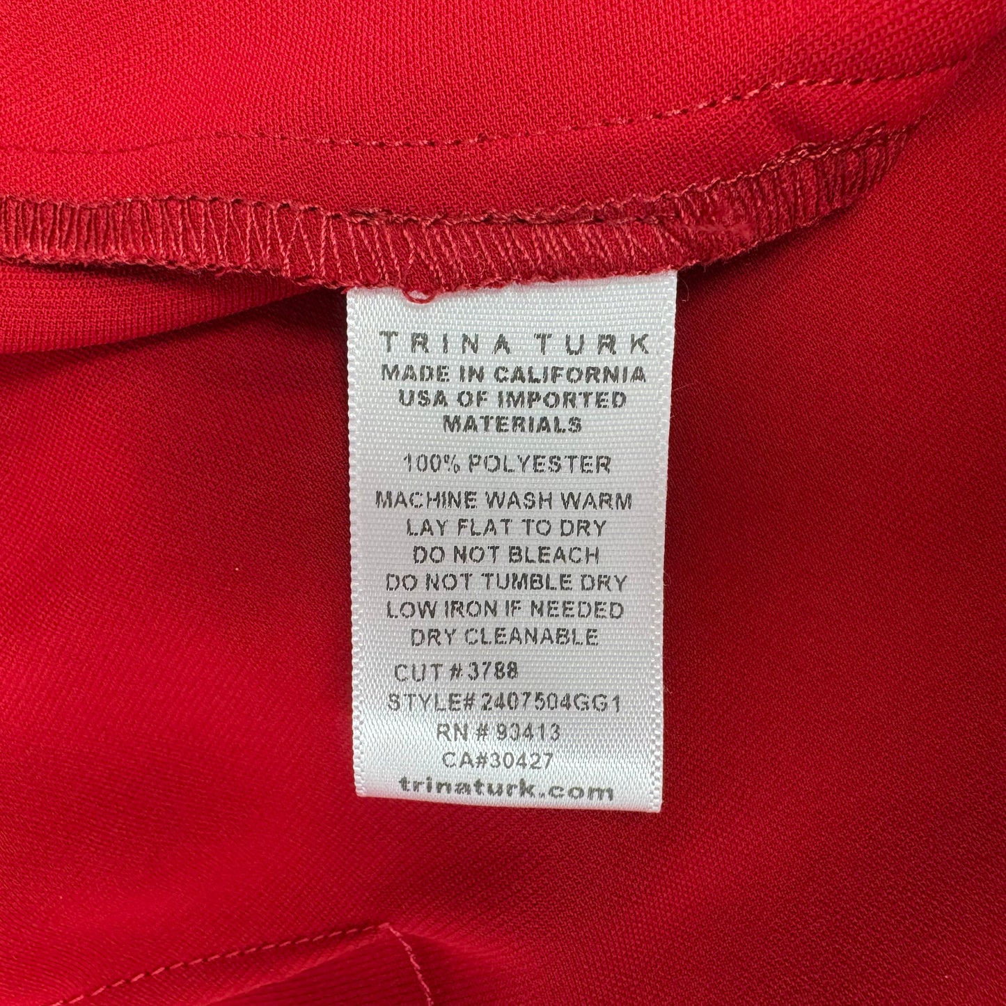 Shashina Pants By Trina Turk In Red, Size: 12