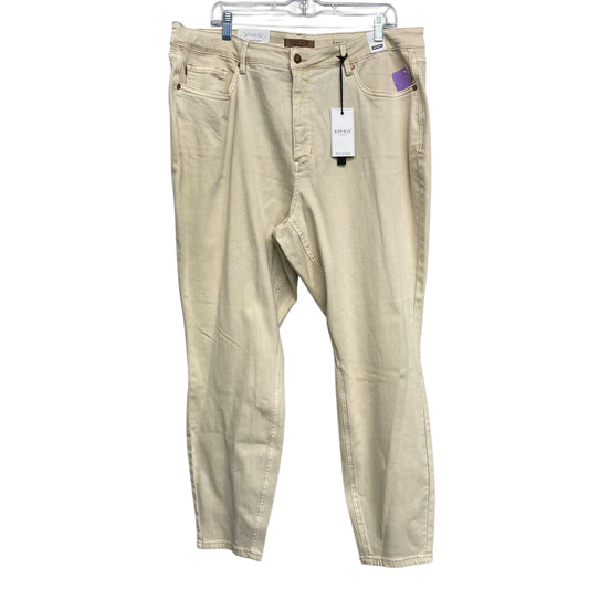 Jeans Boot Cut By Judy Blue In Tan, Size:22