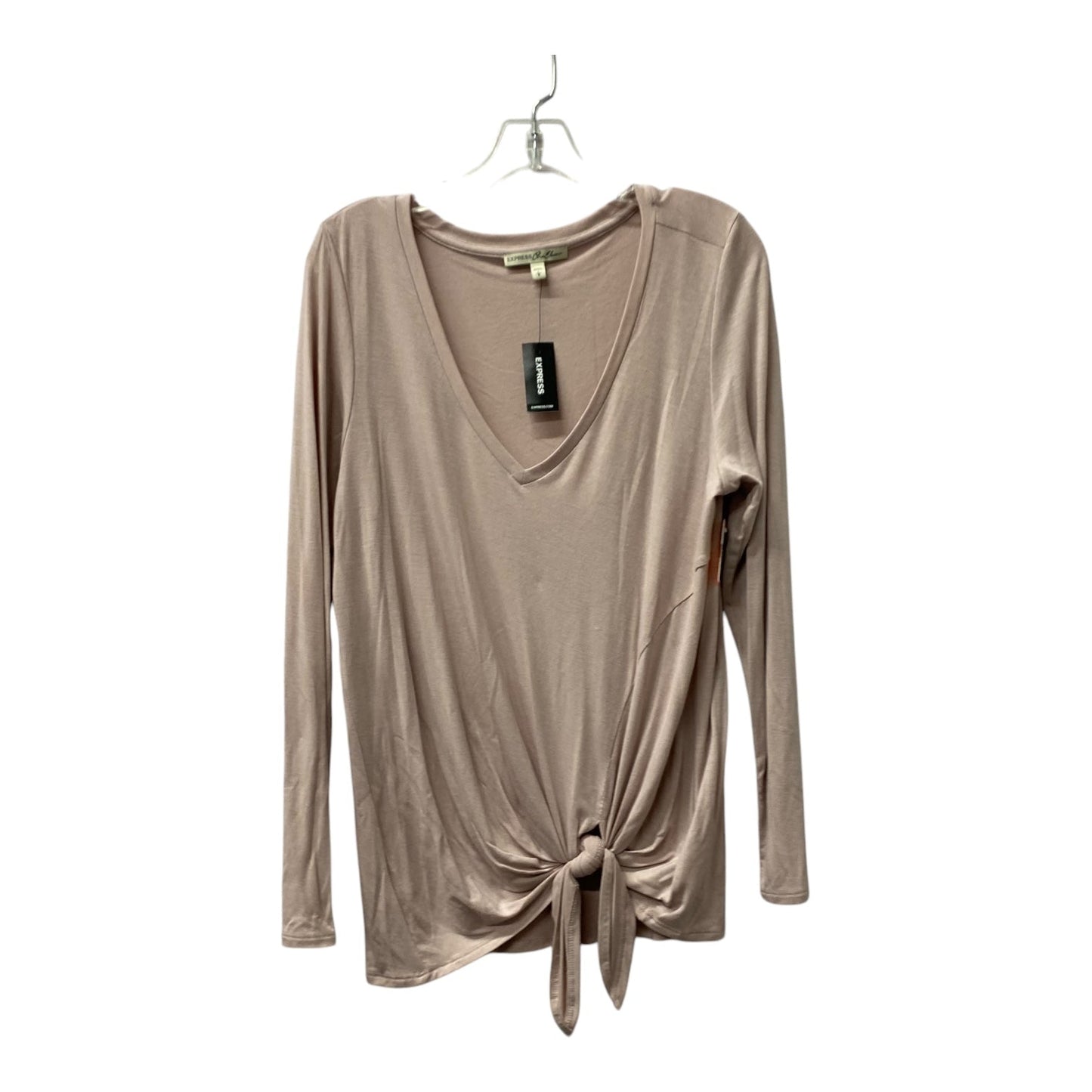 Top Ls Basic By Express In Pink, Size:L