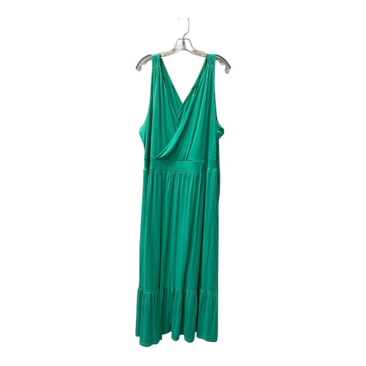 Dress Casual Maxi By Ava & Viv In Green, Size:3