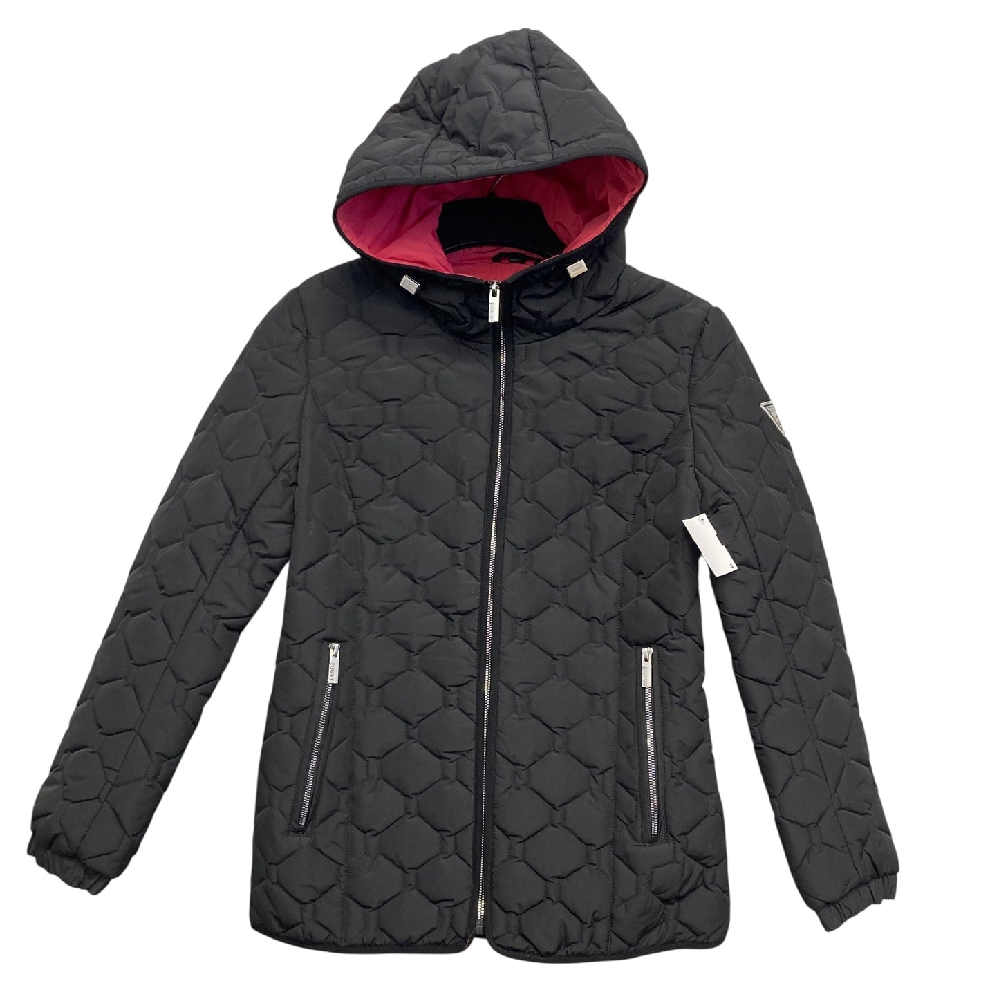 Jacket Puffer & Quilted By Guess In Black, Size:S