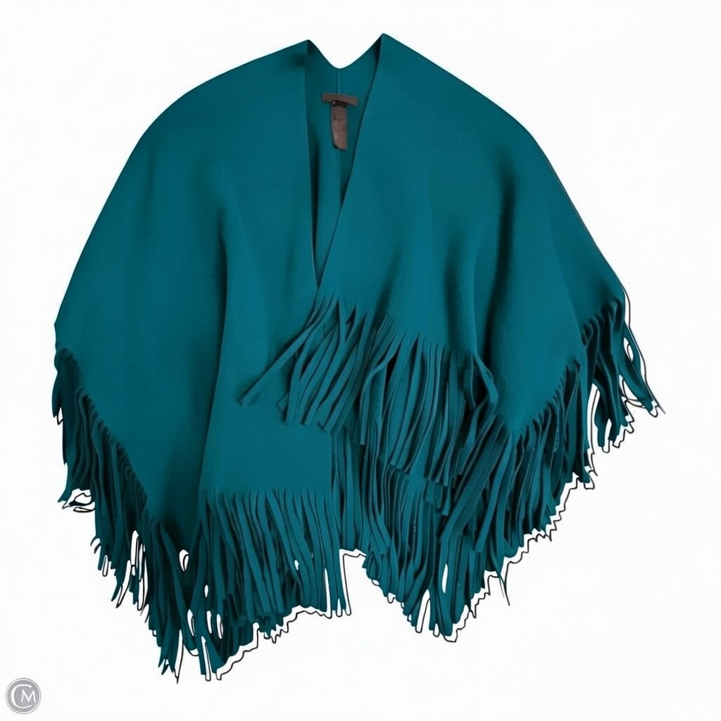 Shawl Luxury Designer By Burberry In Teal, Size: Osfm