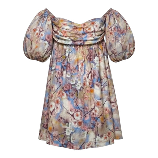 Kali Tuck Off Shoulder Mini Dress By Bardot In Floral Print, Size: XXL
