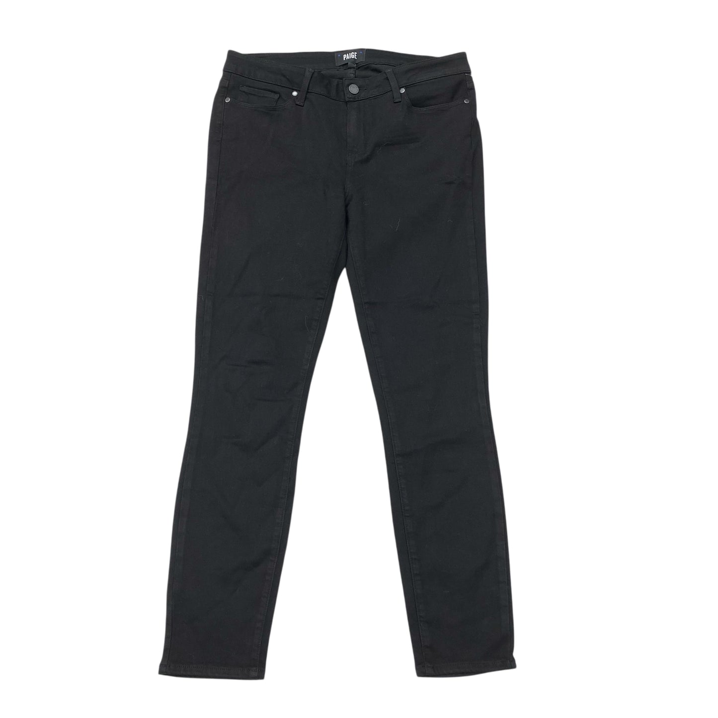 Jeans Straight By Paige In Black, Size:14