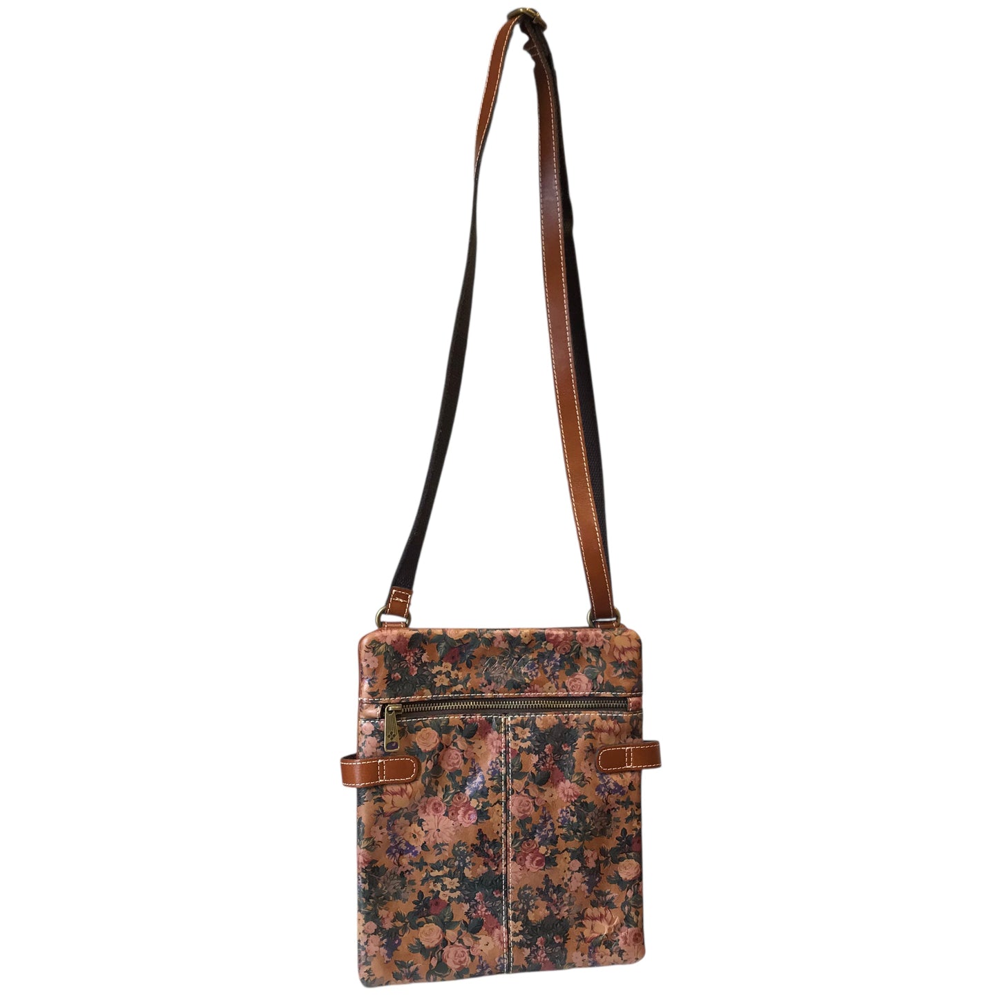 Crossbody Designer By Patricia Nash In Floral Print, Size:Medium