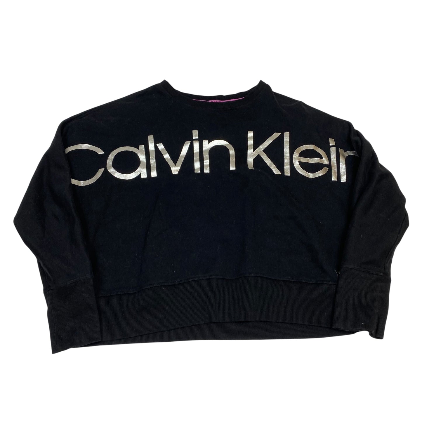 Athletic Sweatshirt Crewneck By Calvin Klein Performance In Black, Size:L