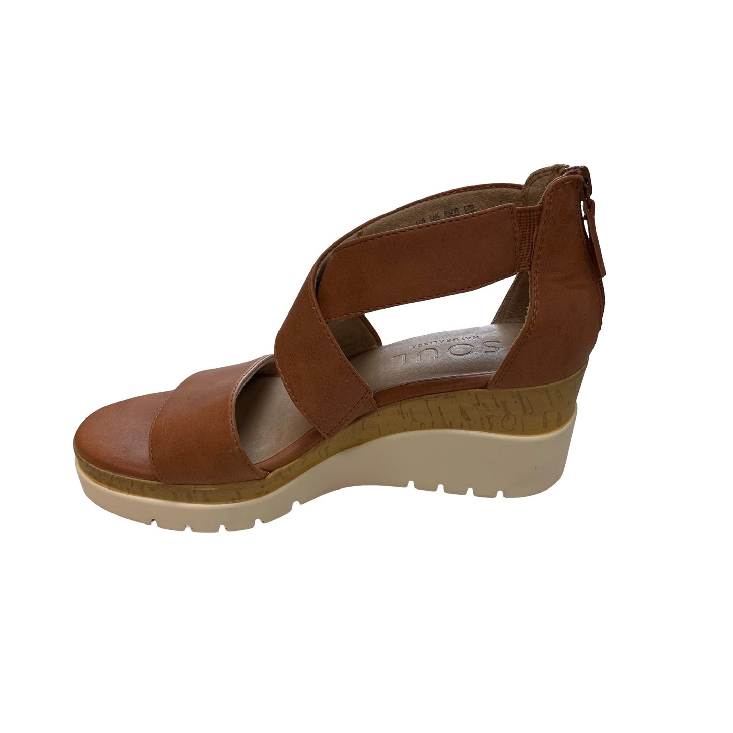 Sandals Heels Block By Naturalizer In Tan, Size:5