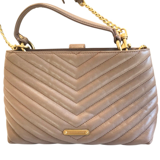 Handbag Designer By Rebecca Minkoff In Brown, Size:Medium