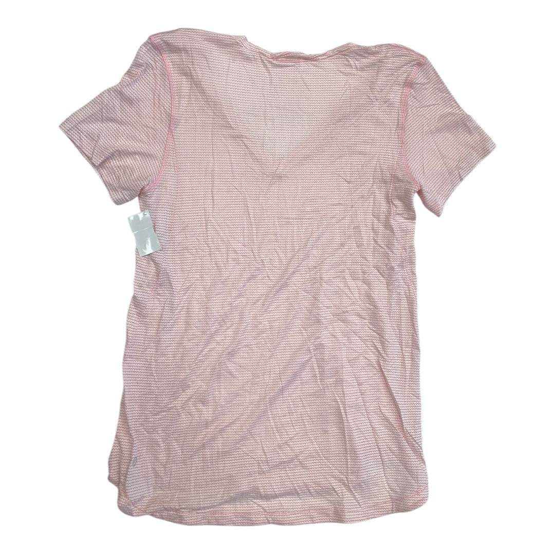 Athletic Top Ss By Lululemon In Pink, Size:10