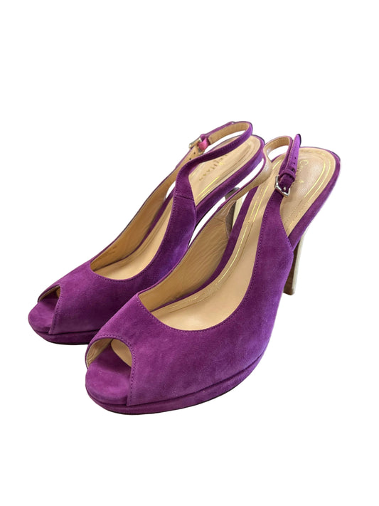 Shoes Heels Stiletto By Cole-Haan In Gold & Purple, Size:9