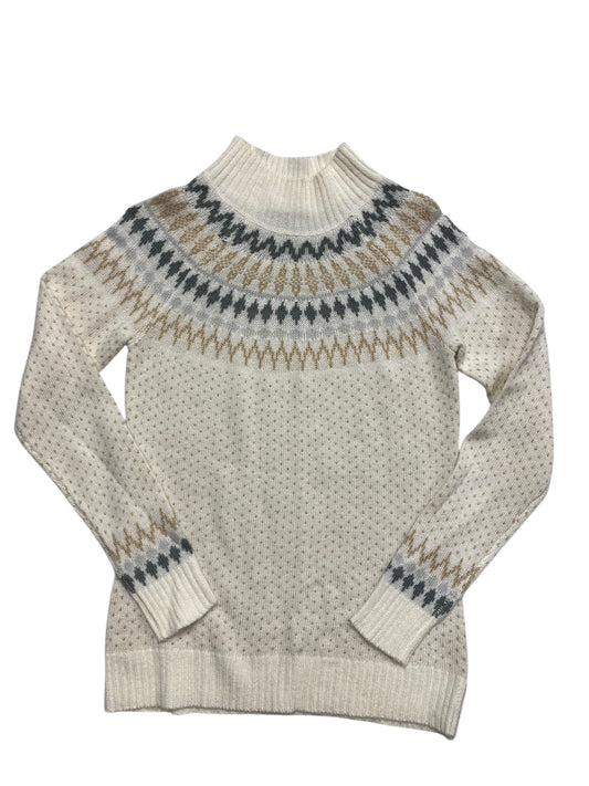 Sweater By Eddie Bauer In Cream & White, Size:S