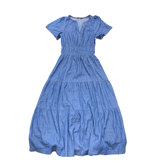 Dress Casual Maxi By Tommy Hilfiger In Blue Denim, Size:4