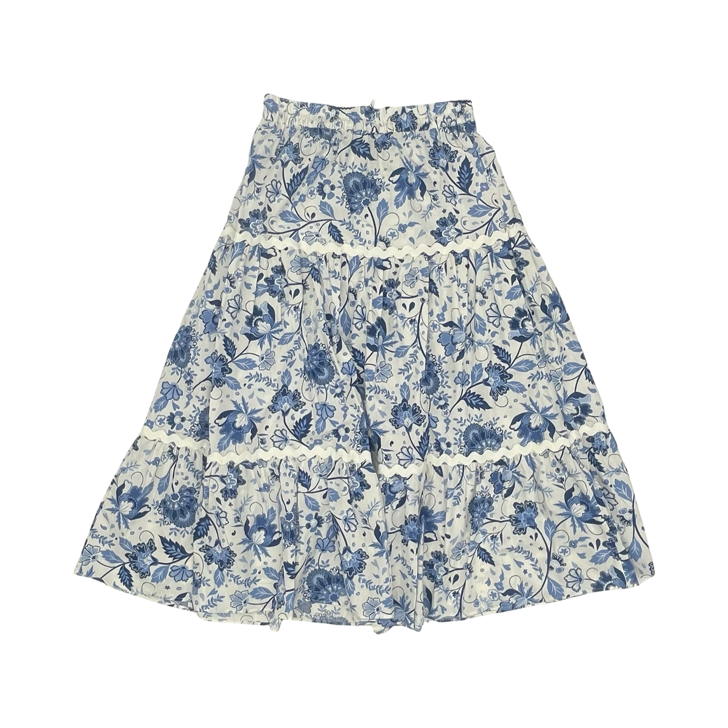 Skirt Maxi By Cece In Blue & White, Size:M