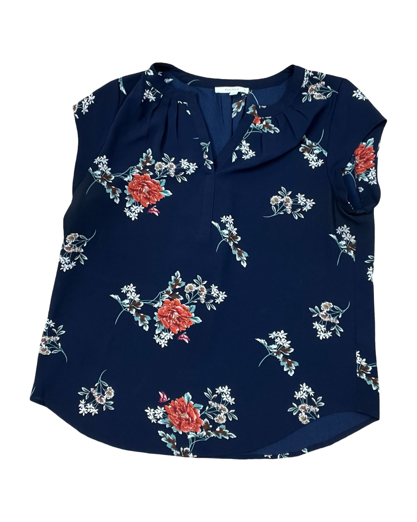 Top Sleeveless By Clothes Mentor In Navy, Size:Xl