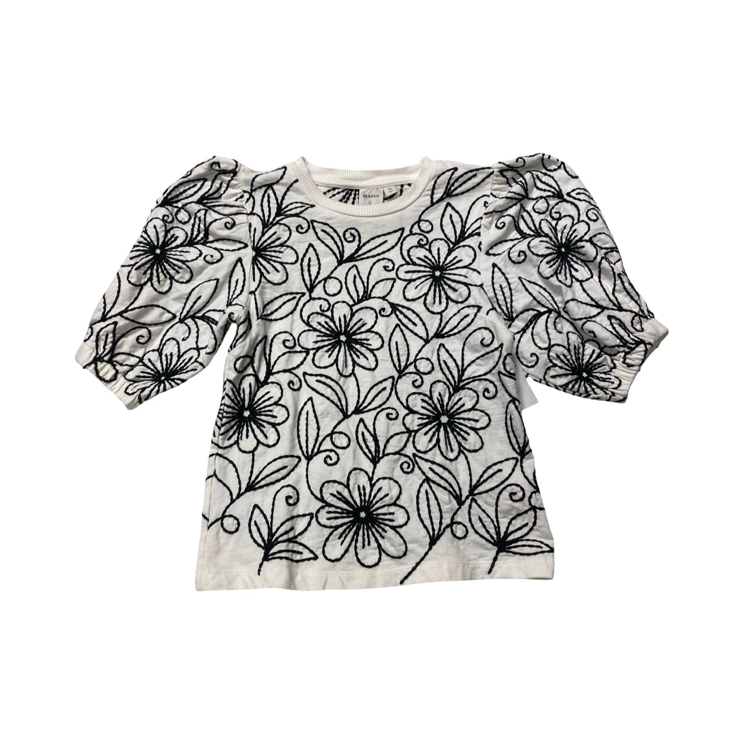 Top Ss By Maeve In Black & White, Size:Xs