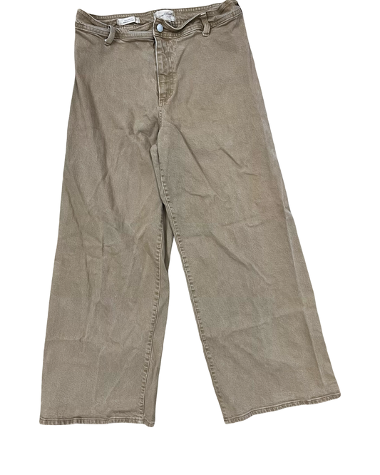 Pants Wide Leg By Universal Thread In Beige, Size:12