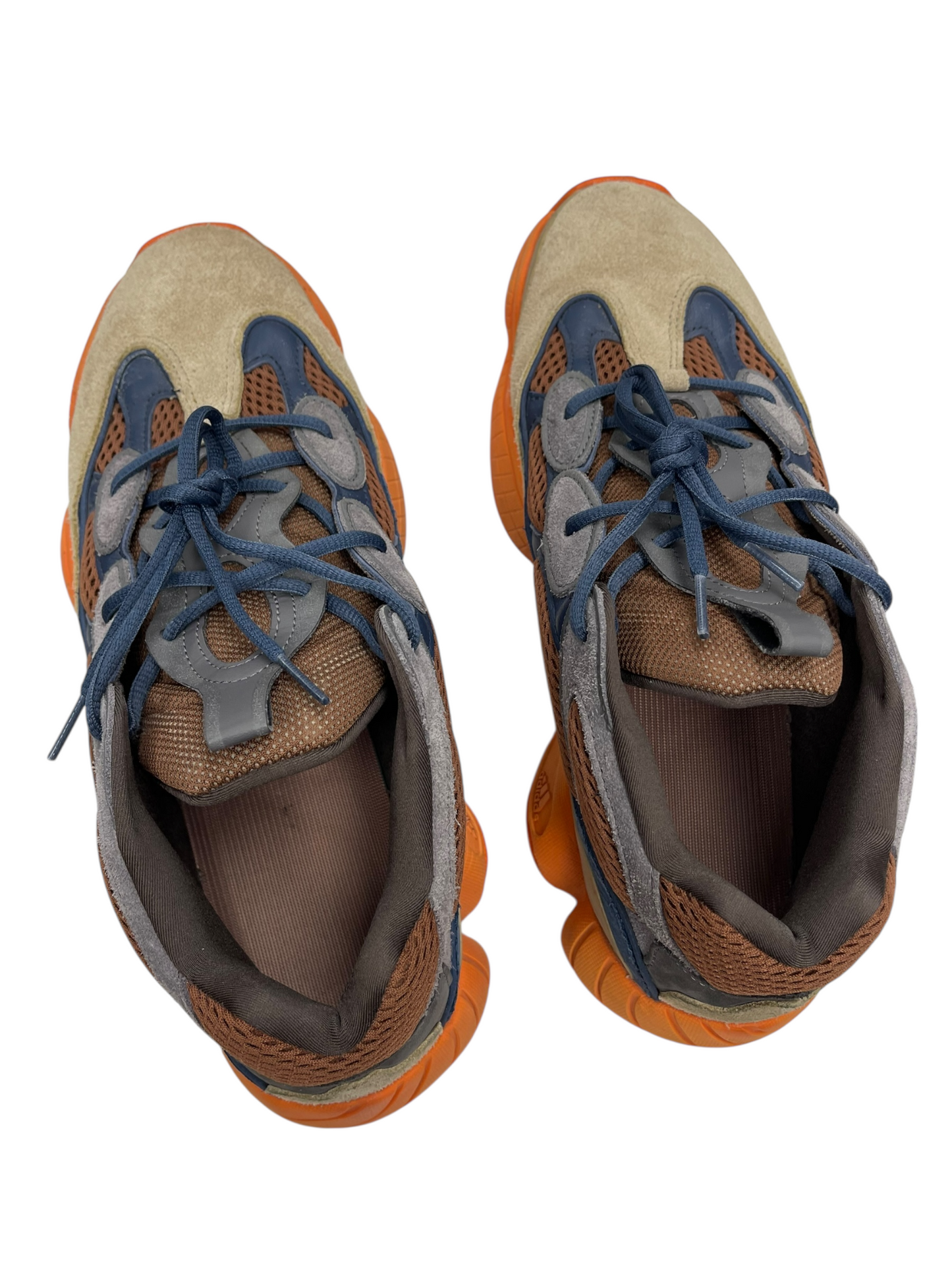 SHOES LUXURY DESIGNER by YEEZY In BLUE & ORANGE, Size: 12.5 MENS