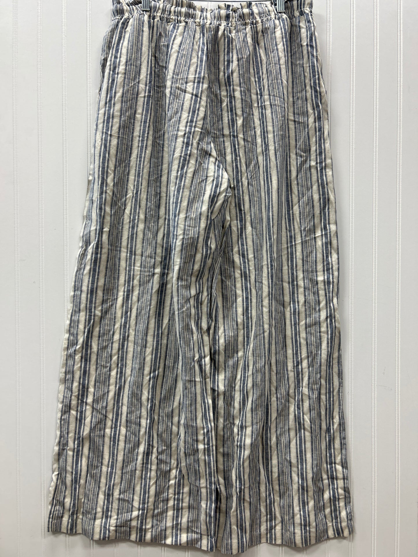 Pants Linen By Cmc In Blue & White, Size:2X