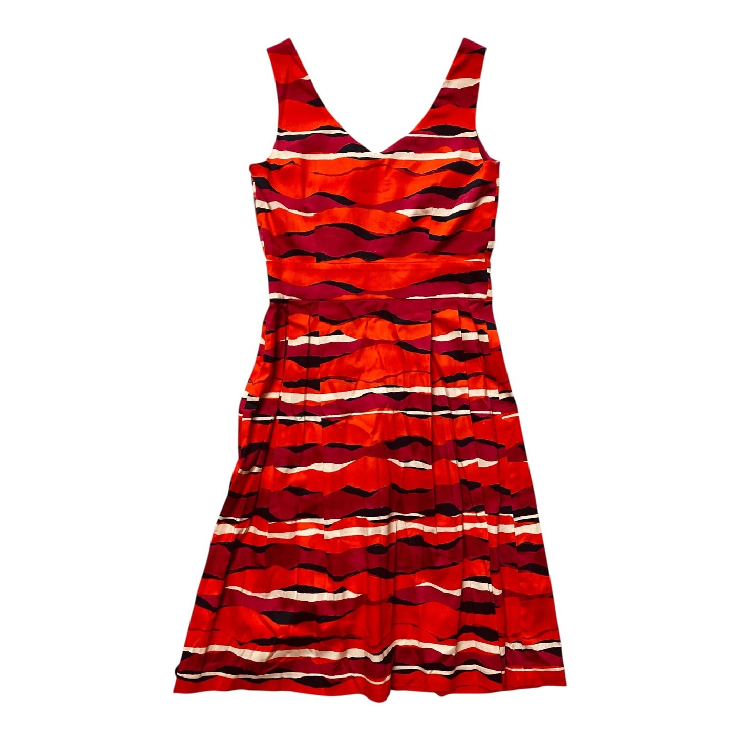 Dress Casual Midi By Anne Klein In Pink & Red, Size:2