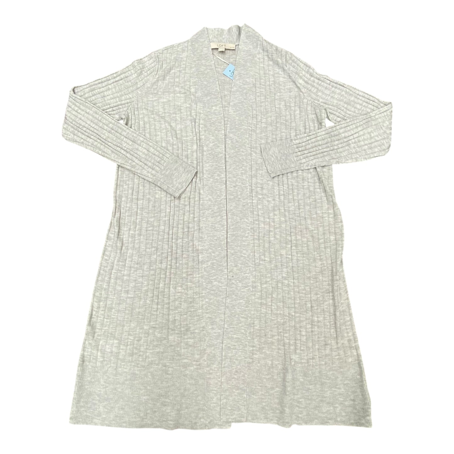 Sweater Cardigan By Loft In Grey, Size:Mp