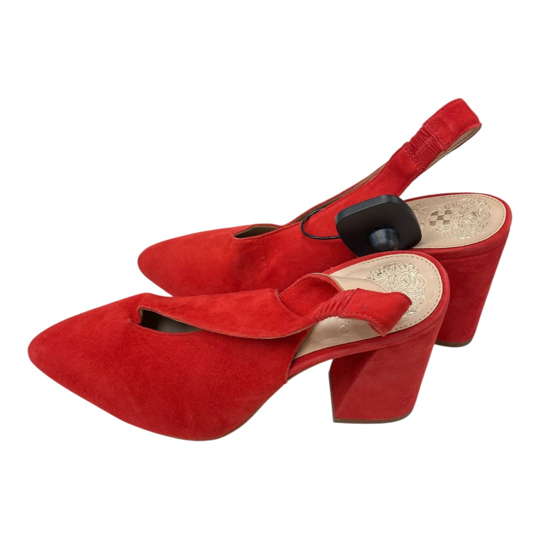 Shoes Heels Block By Vince Camuto In Red, Size:7
