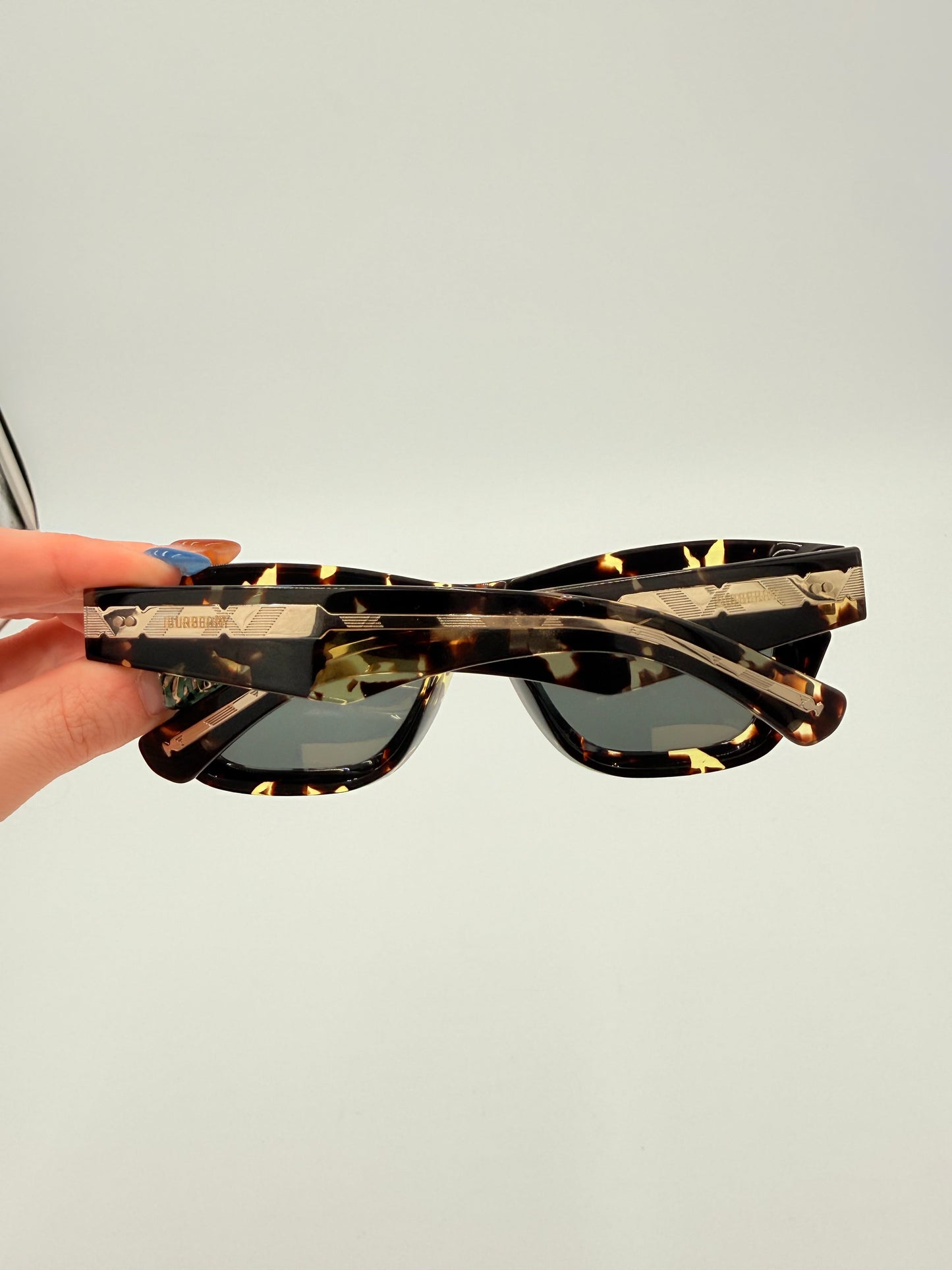 Sunglasses Luxury Designer By Burberry In Black & Brown, Size: