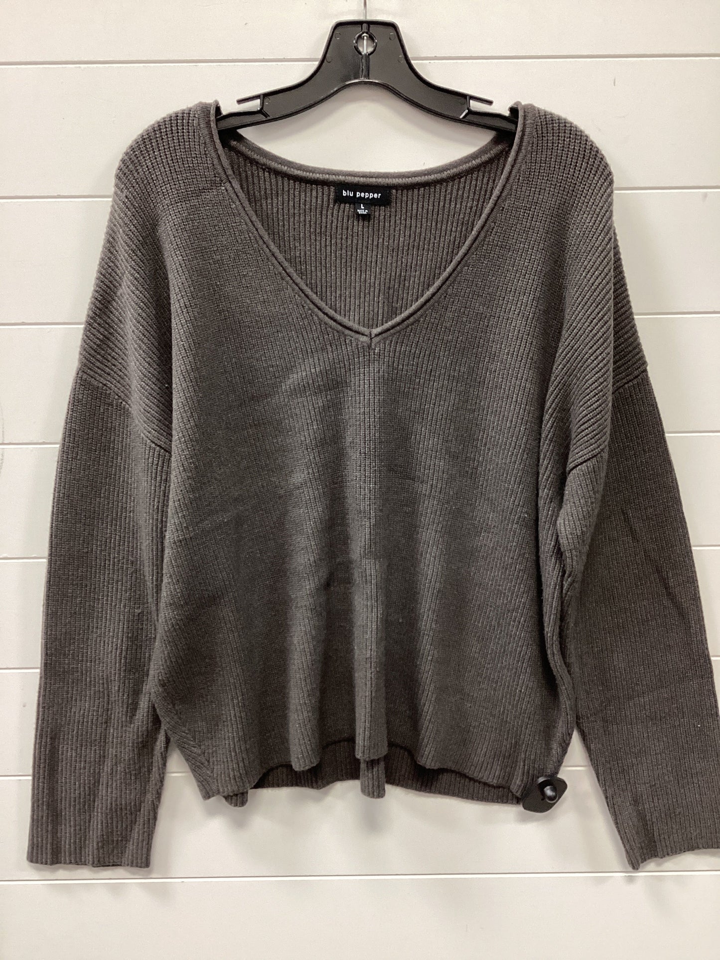 Top Ls By Blu Pepper In Taupe, Size:L