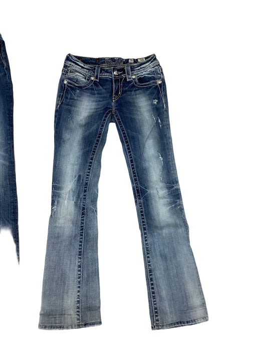 Jeans Boot Cut By Miss Me In Blue Denim, Size:4