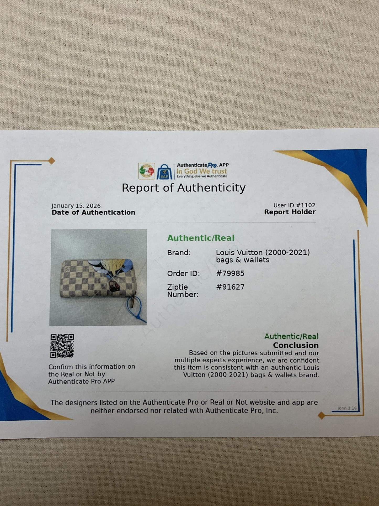 Wallet Luxury Designer By Louis Vuitton In Checkered Pattern, Size:Medium